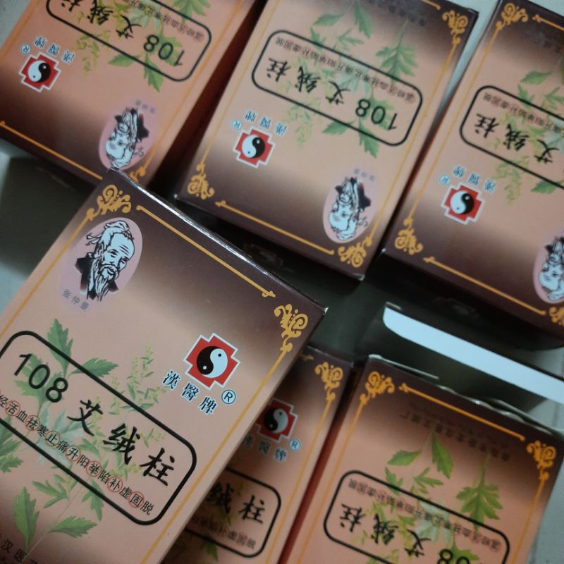 Hộp điếu ngải 108 đoạn-Viên ngải 108 đoạn dùng với con lăn hộp ngải