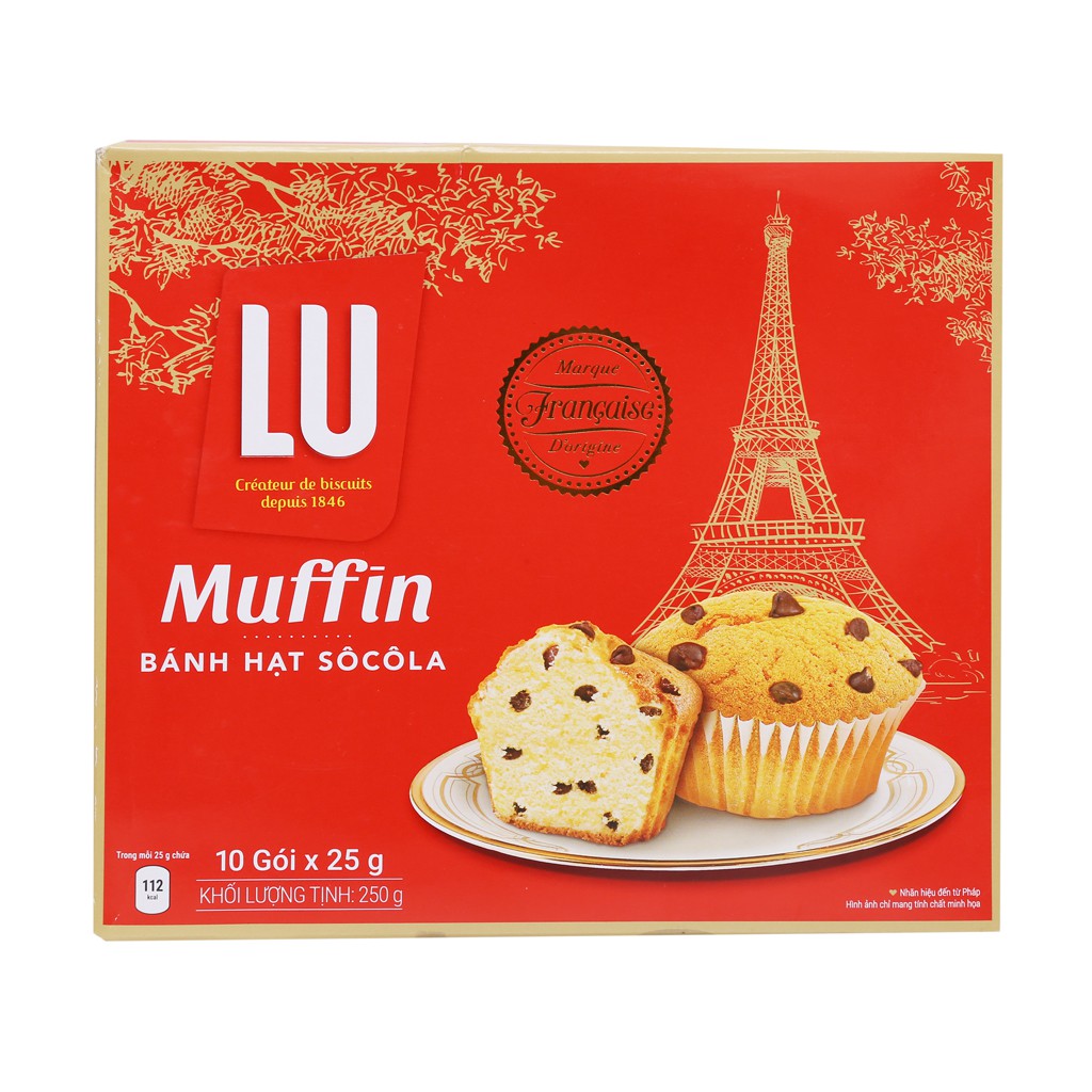 Bánh Muffin LU hat socola 250g