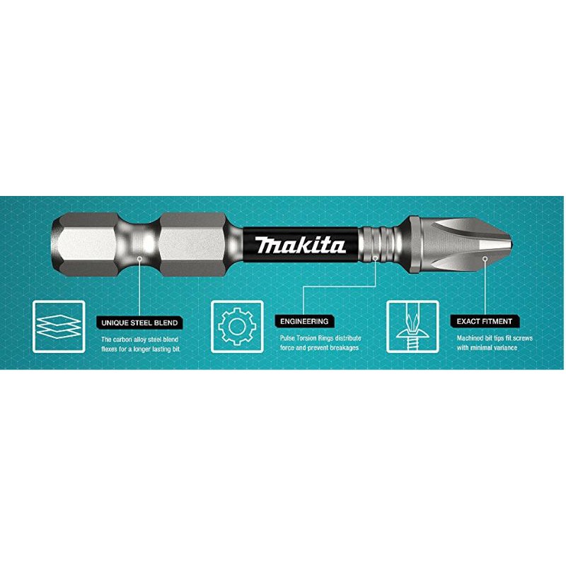Mũi vặn vít thế hệ mới Makita E-01046 Impact XPS PH2.