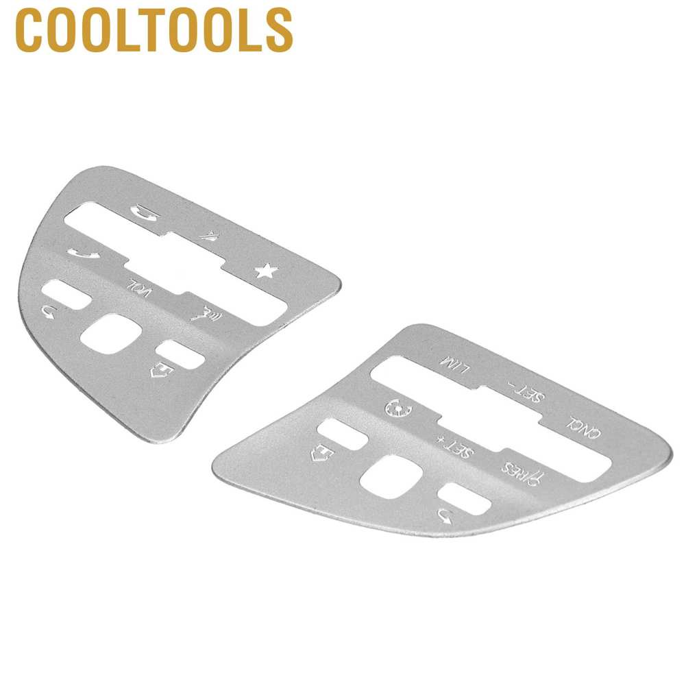 Set 2 ốp nút tròn thay thế cho vô lăng xe hơi Mercedes Benz A / B C E Class 2020
