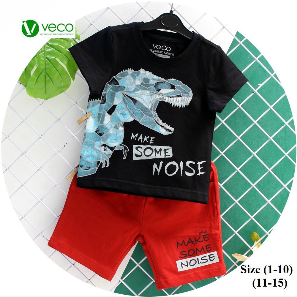 VECO Bộ bé trai Khủng long VECO 10-30kg