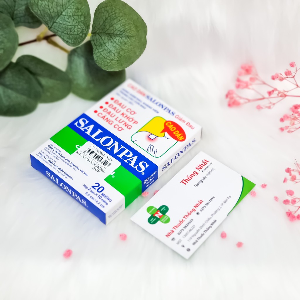 [CHÍNH HÃNG] - Salonpas Hộp 20 Miếng Miếng Dán Giảm Đau Hiệu Quả