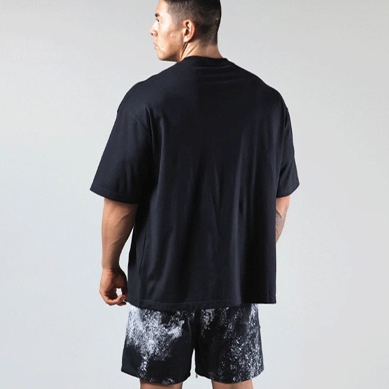 Áo Thun Cotton Tay Ngắn Dáng Suông Năng Động Thời Trang Hè Cho Nam Size M-3XL