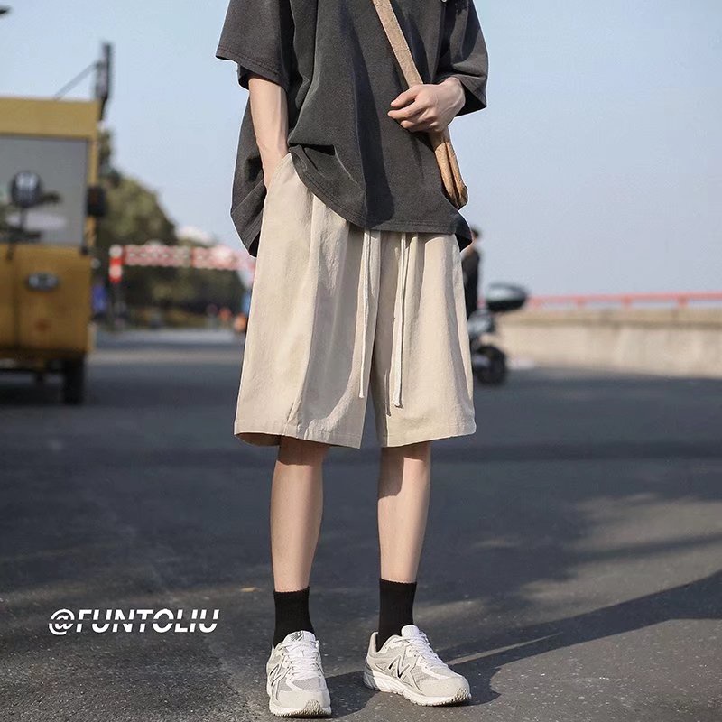 Quần ngắn ống rộng Phong Cách Hàn Quốc Dành Cho Nam