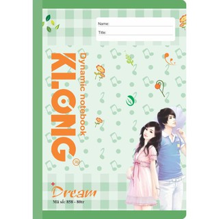 Vở kẻ ngang klong dream - 80 trang; ms 858 - sỉ ib
