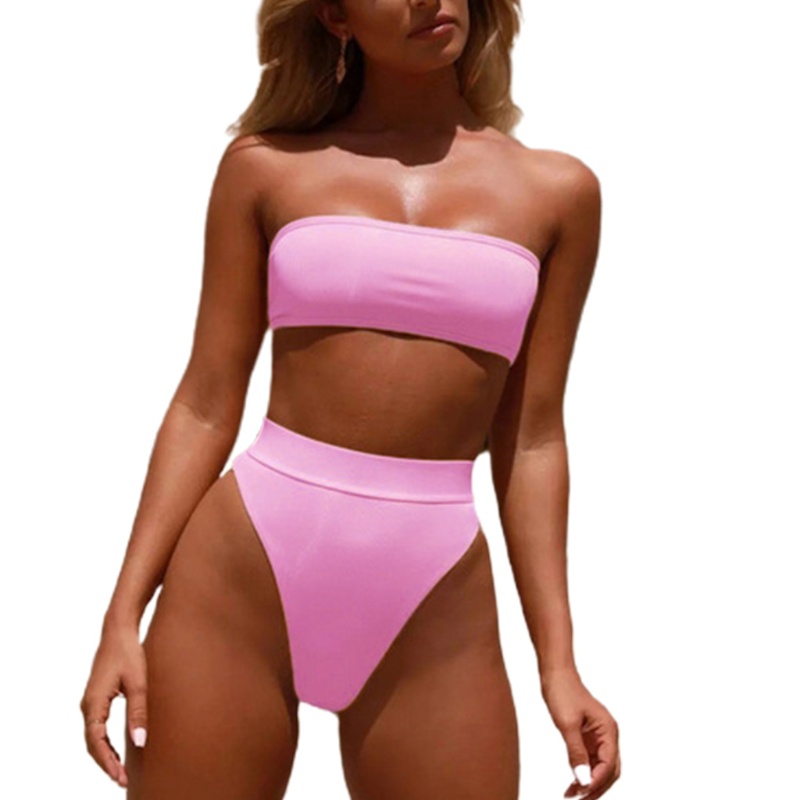 Bộ bikini 2 mảnh không dây màu sắc quyến rũ cho nữ