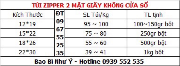 {1kg/size} túi giấy kraft đáy đứng giá rẻ (có cửa sổ - không cửa sổ)