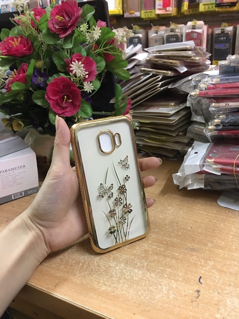 Ốp Sam sung j2 Pro Viền Đính Đá