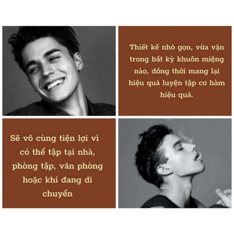 Viên nhai jawline luyện tập cơ hàm điều chỉnh khuôn mặt, giảm mỡ, nọng cằm