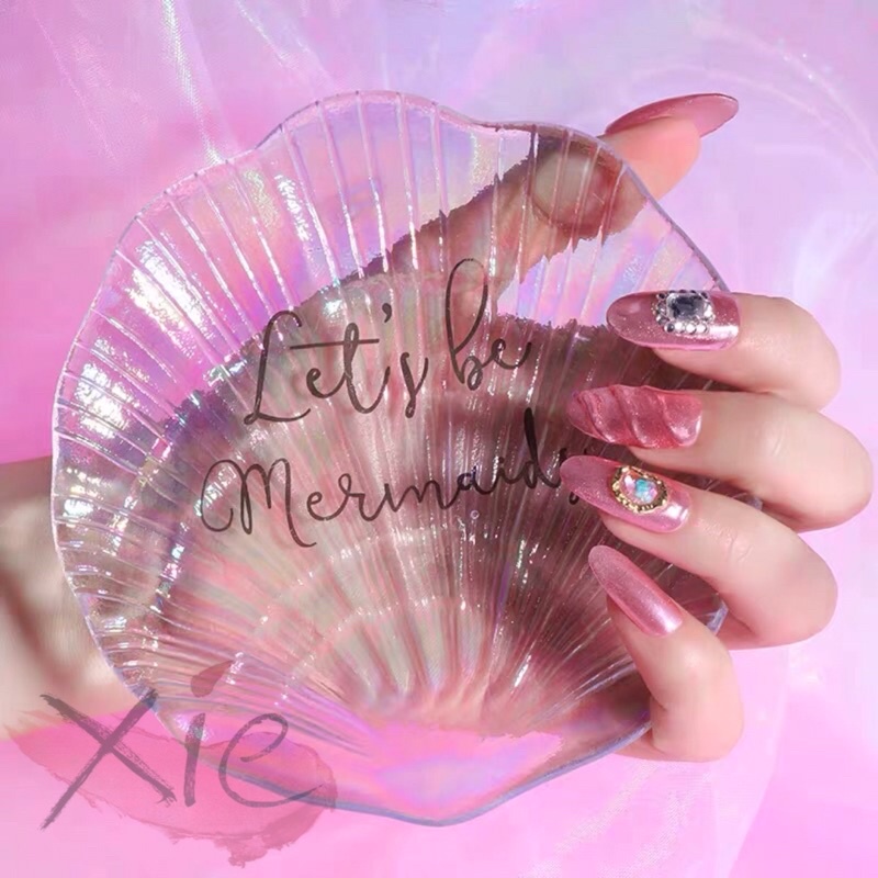 VỎ SÒ THUỶ TINH CHỤP MẪU NAILS / PHA MÀU GEL VẼ - XIE dụng cụ nail&amp;mi❤️