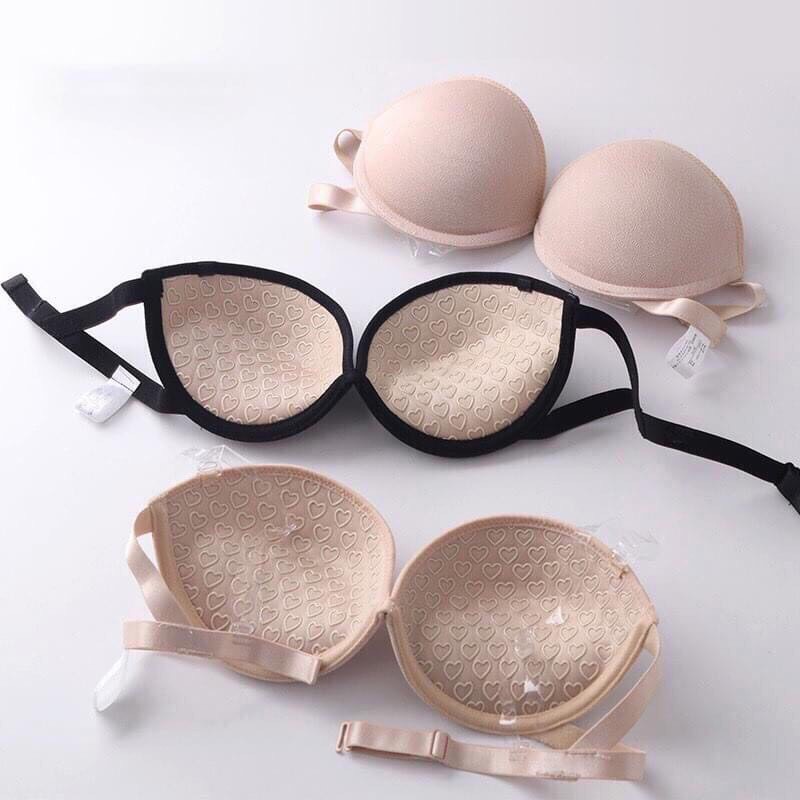 Áo ngực hở lưng nâng ngực tạo khe tự nhiên,Áo lót không dây chống tụt có gọng siêu nâng đẩy vai hở lưng đệm tim Cao Cấp