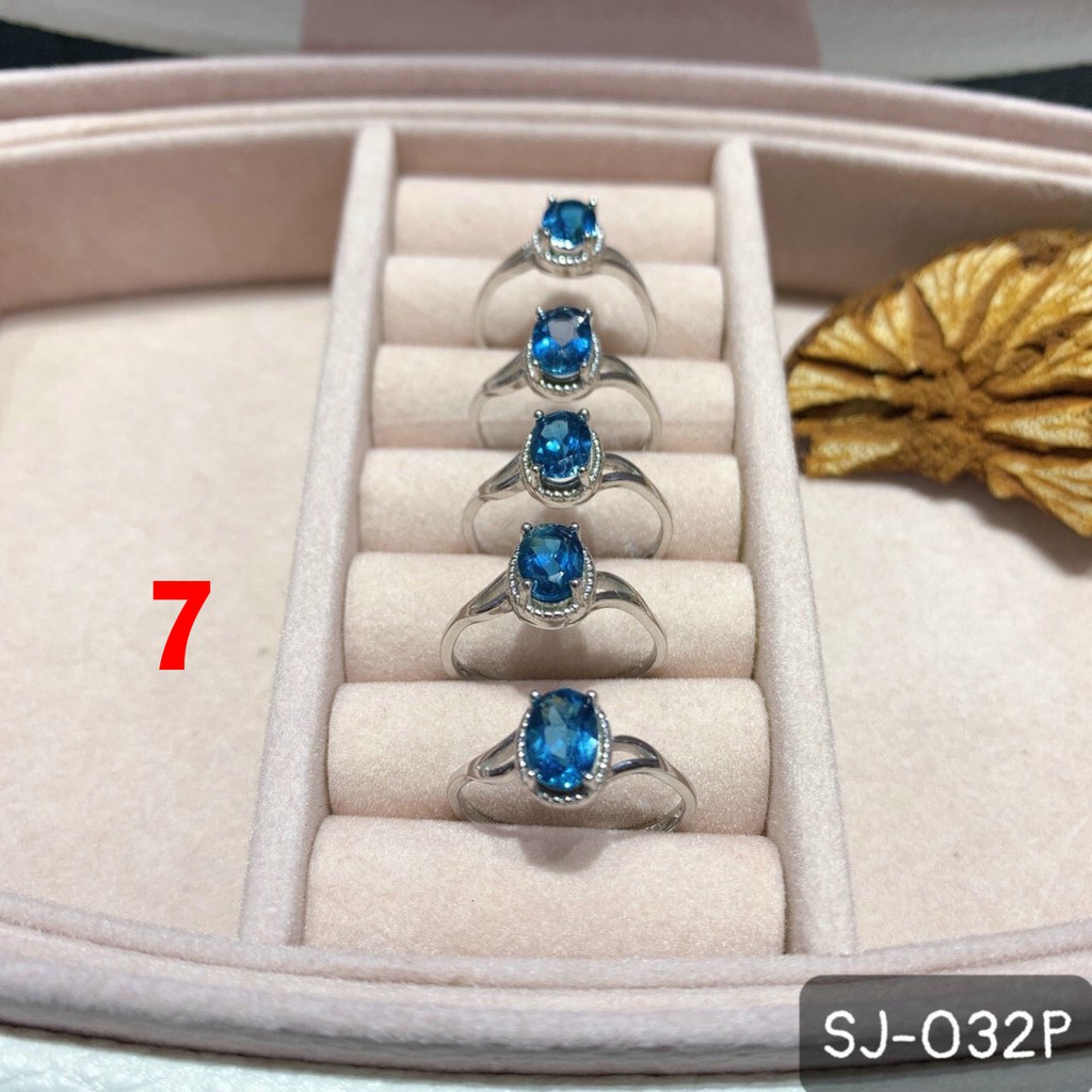 Nhẫn B ạc Đá Topaz Nhiều Mẫu Đẹp Lung Linh