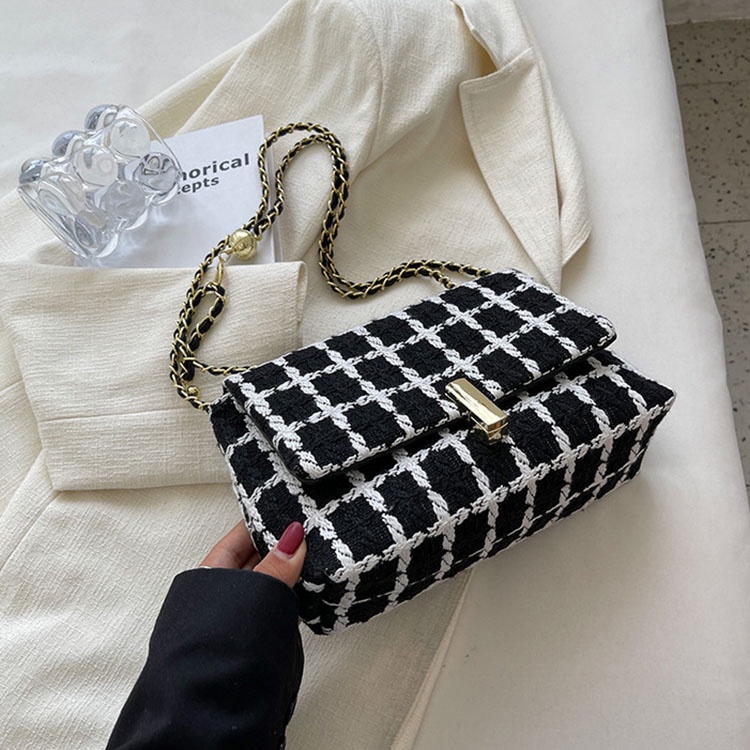 Túi Đeo Chéo Vai Bằng Len Thời Trang Sành Điệu Cho Nữ