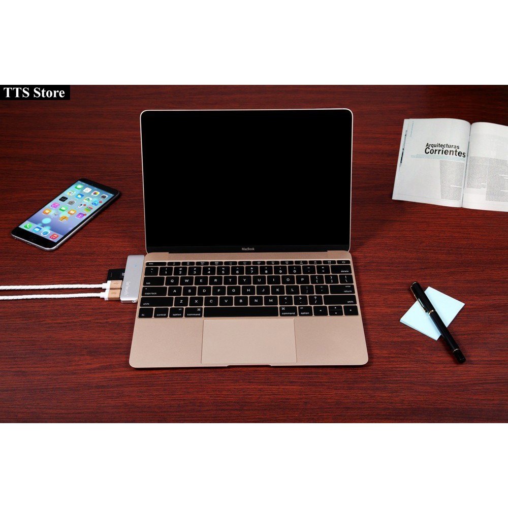 ⚡️[Chính Hãng] Cáp LeTouch USB-C Combo HUB 5in1 (2 USB) Cho MacBook