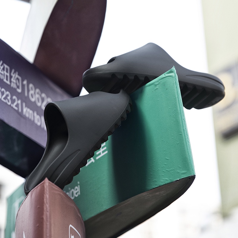 Dép lê quai ngang Yz slide màu Hồng Trơn tăng chiều cao siêu bền