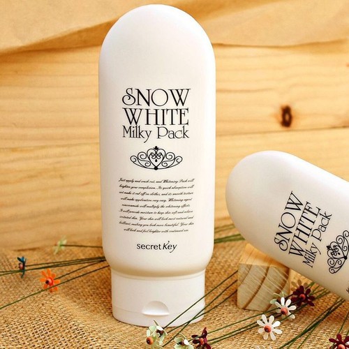 Kem Tắm Trắng Mặt và Toàn Thân Secret Key Snow White Milky Pack 200gr - [Hàn Quốc]