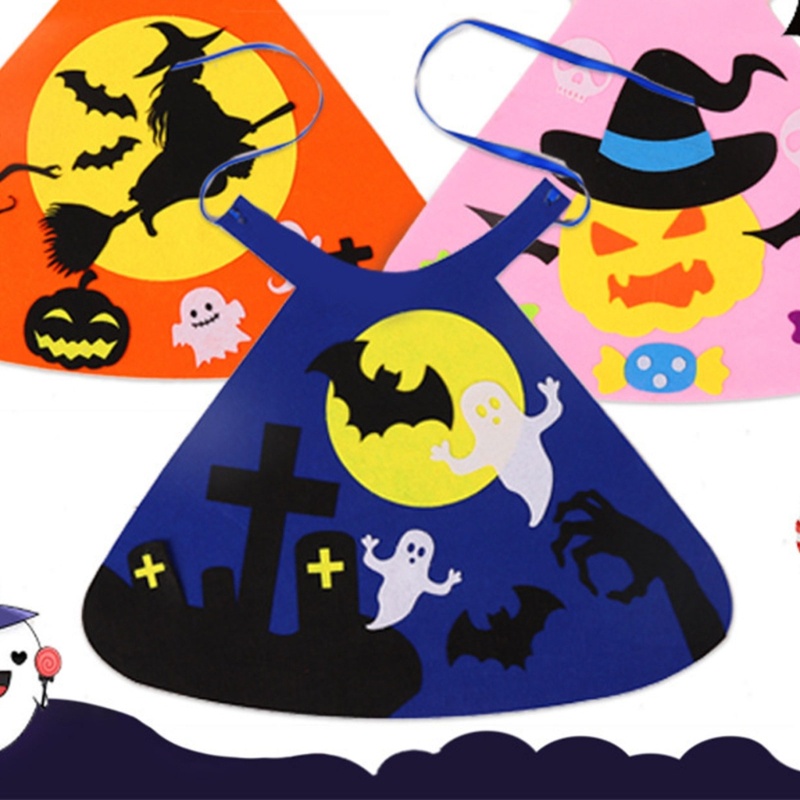 Áo Choàng Hóa Trang Halloween Bằng Vải Không Dệt Cho Bé