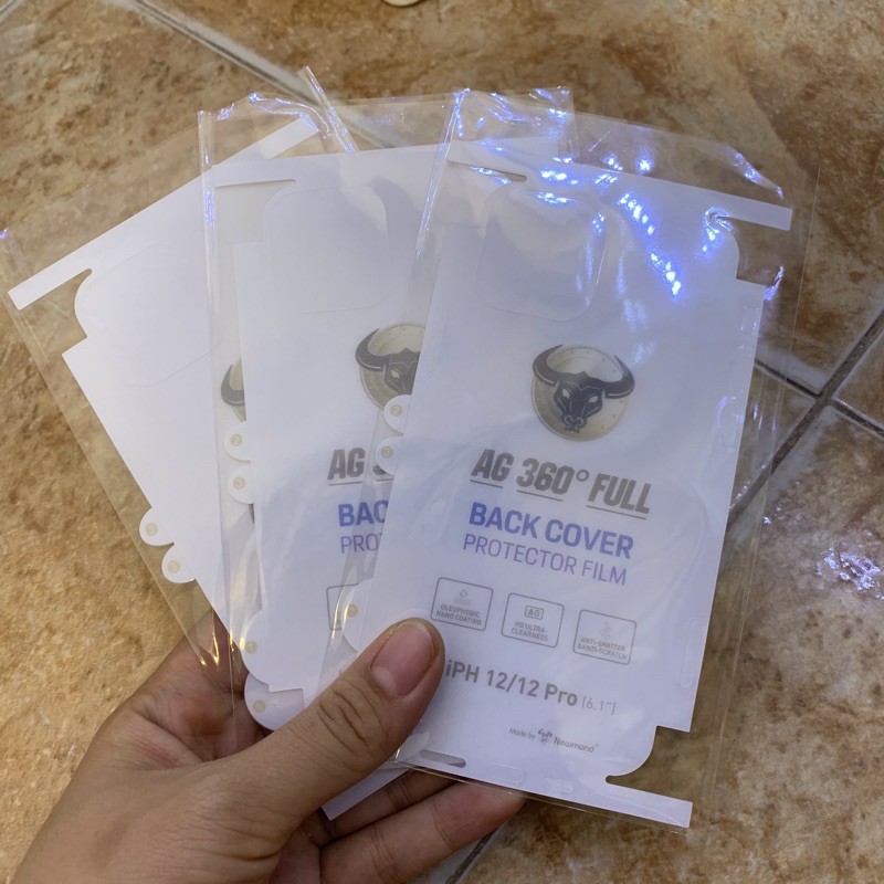 Miếng dán mặt lưng iphone PPF nhám chống vân tay ipx/xs/xsmax/XR/ip11/ip11pro/ip11promax/ip12mini/ip12/ip12promax