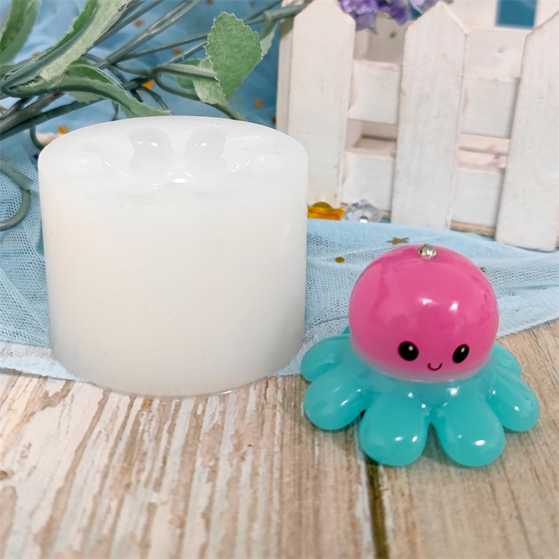Khuôn Silicone Tạo Hình Làm Xà Phòng Hình Vỏ Sò/Bạch Tuộc DIY