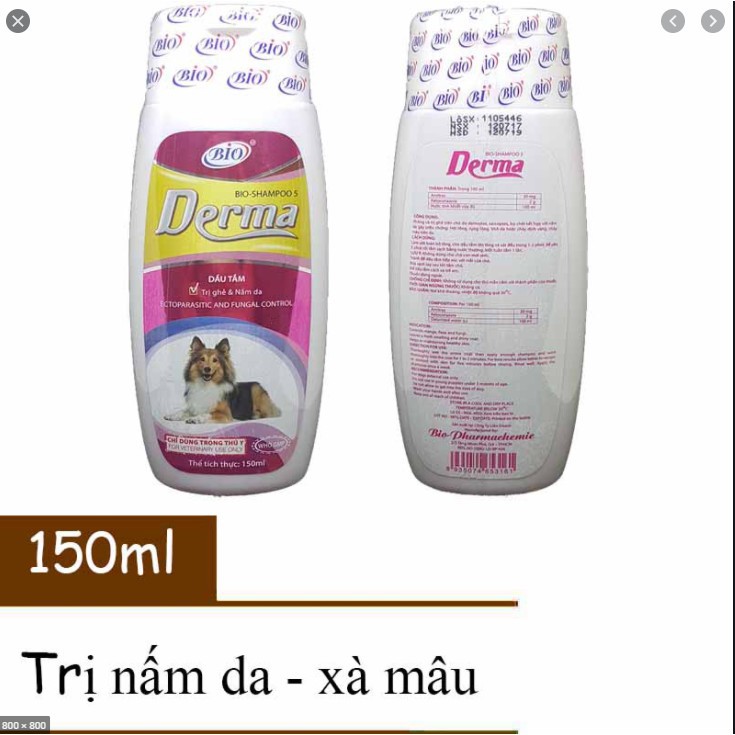 Sữa tắm chó mèo Bio Derma/ Jolie / lovely / Bio Care /  -150ml,Trị Nấm, Ghẻ, Ve Rận Bọ Chét, khử mùi, Dưỡng Lông