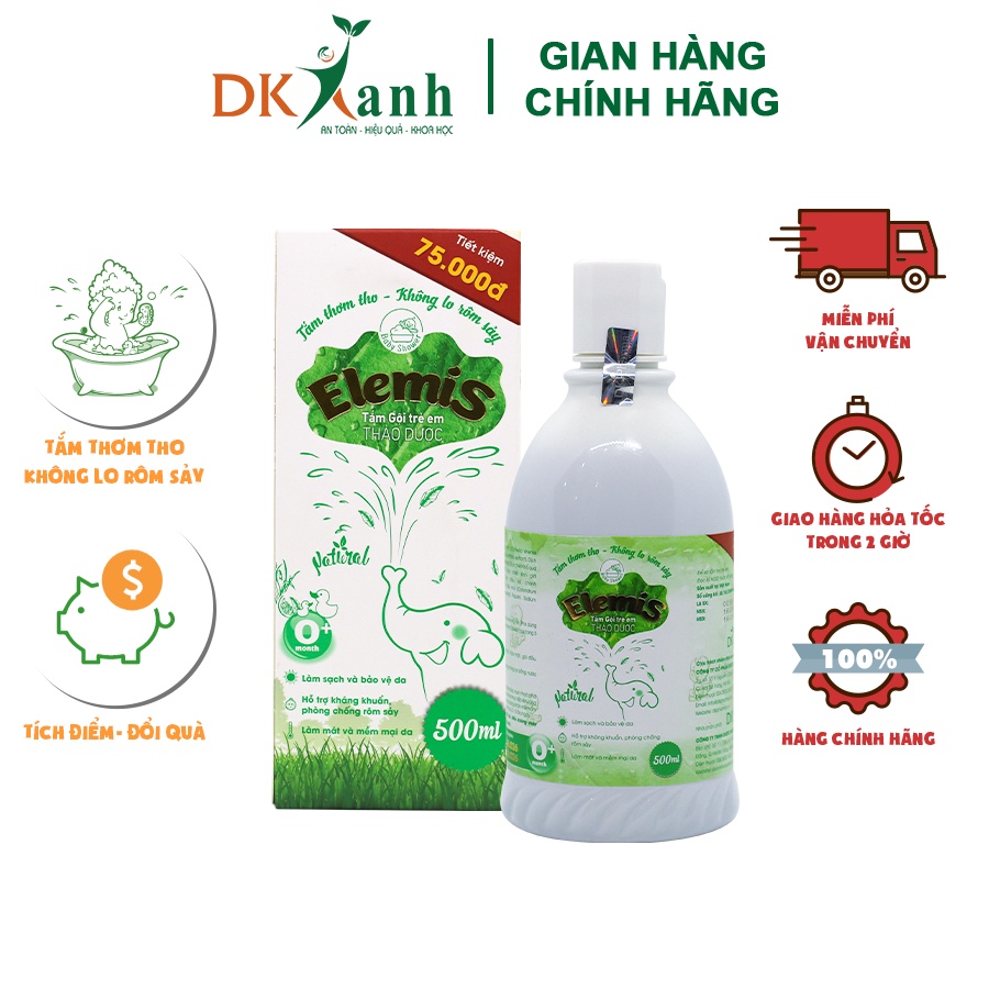 Nước tắm thảo dược Elemis - DK Pharma - Chai 200ml / 500ml