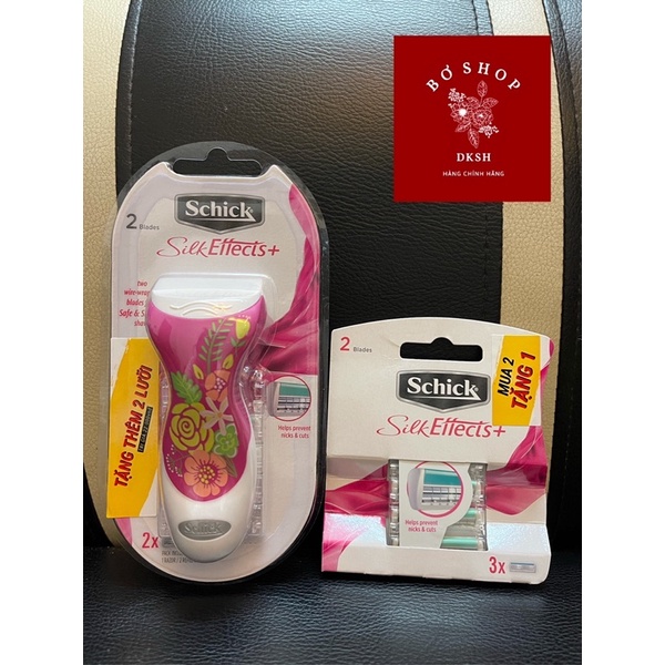 Bộ Dao Cạo Thay Lưỡi Dành Cho Nữ Schick Silk Effects . - Hàng chính hãng DKSH Việt Nam.
