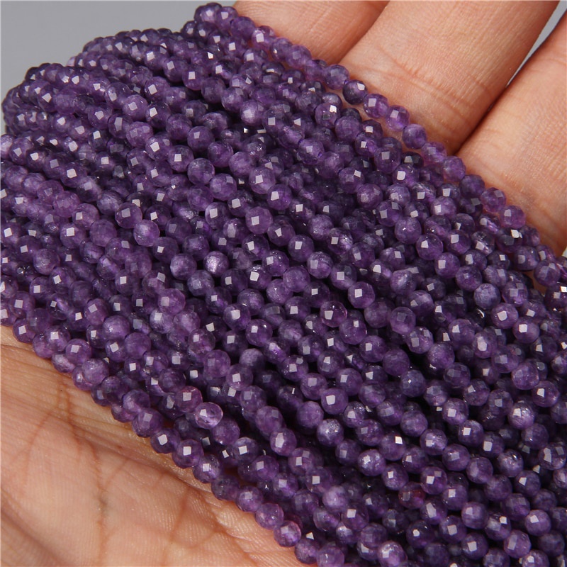 Chuỗi Hạt Đá Tự Nhiên Màu Đỏ 3mm 15 "Dùng Làm Trang Sức diy