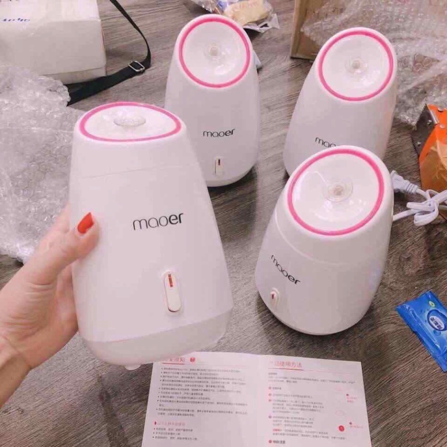 Máy xông hơi da mặt MAOER hoa quả tươi, Máy xông thảo dược, tinh dầu sả chanh-Giải pháp cho làn da tươi tắn, mề