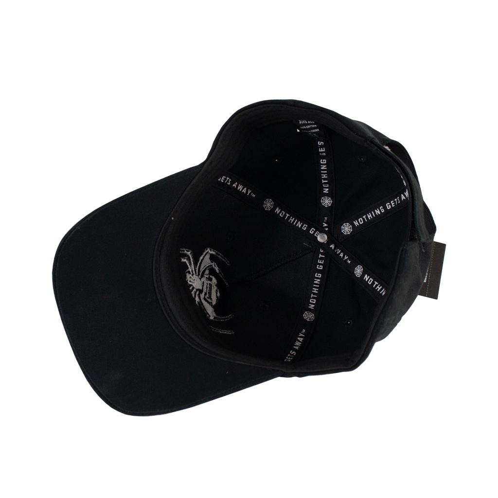 Nón Spiderwire Baseball HATSWBBVCBL (black-cotton)