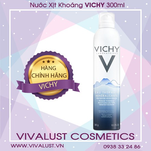 [CHÍNH HÃNG] Nước Xịt Khoáng VICHY Mineralizing Thermal Water 300ml