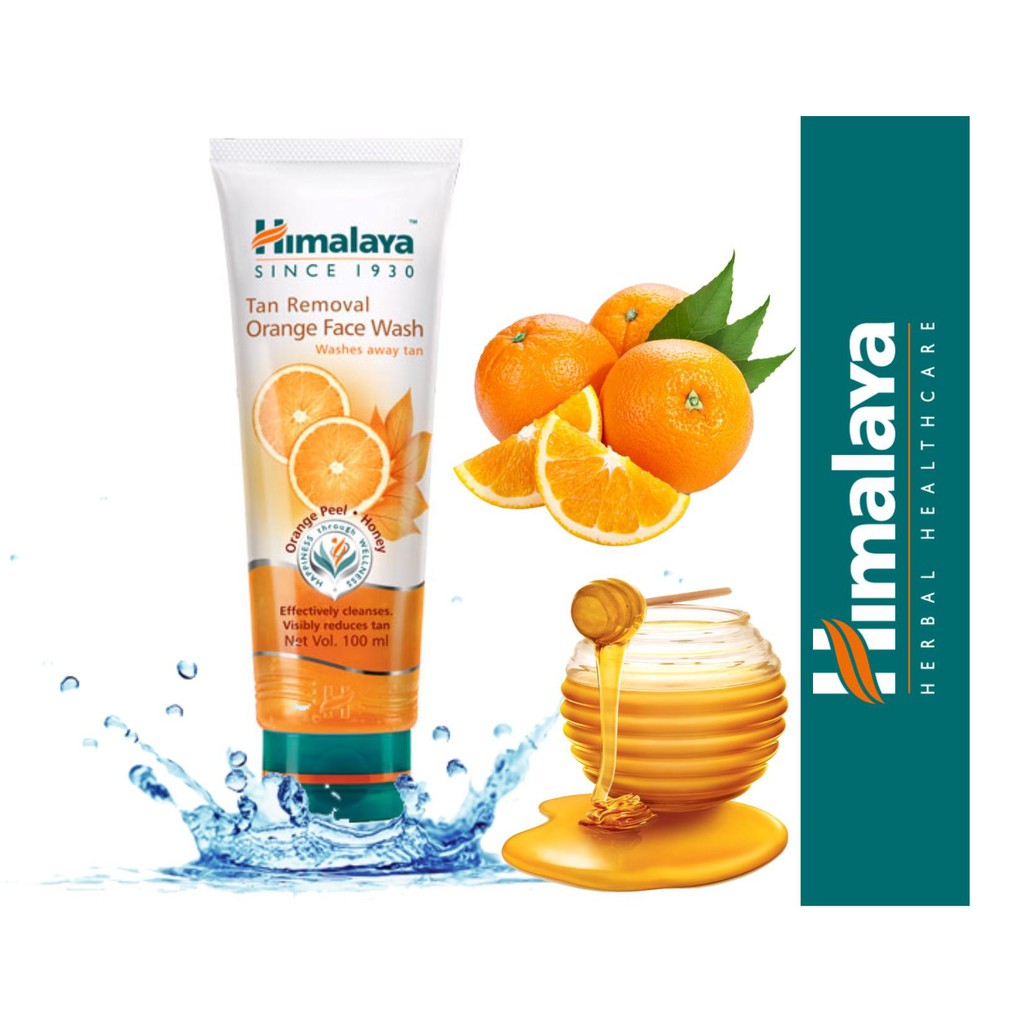 HIMALAYA Since 1930 Sữa rửa mặt cam Tan Removal Orange Face Wash 100ml