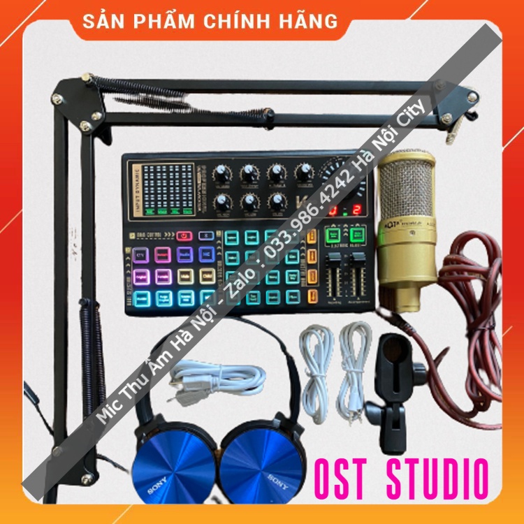 Trọn Bộ Sound Card K300 Mic AQTA AQ220 Hàng Cao Cấp . Thiết Kế Bắt Mắt , Trẻ Trung , Thu Âm Cực Tốt . Bảo Hành 12 Tháng