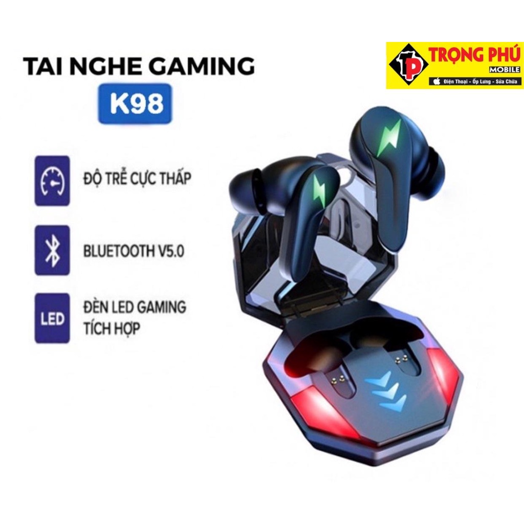 Tai nghe Bluetooth Cacongta K98 Gaming, tai nghe có mic không dây chất lượng