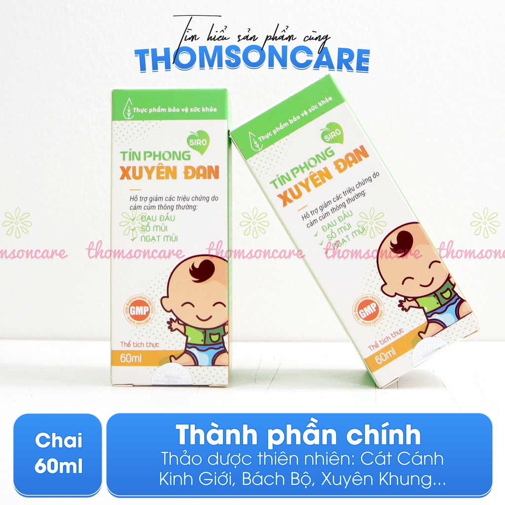 Siro cảm cúm Tín Phong cho trẻ em chiết xuất từ thảo dược