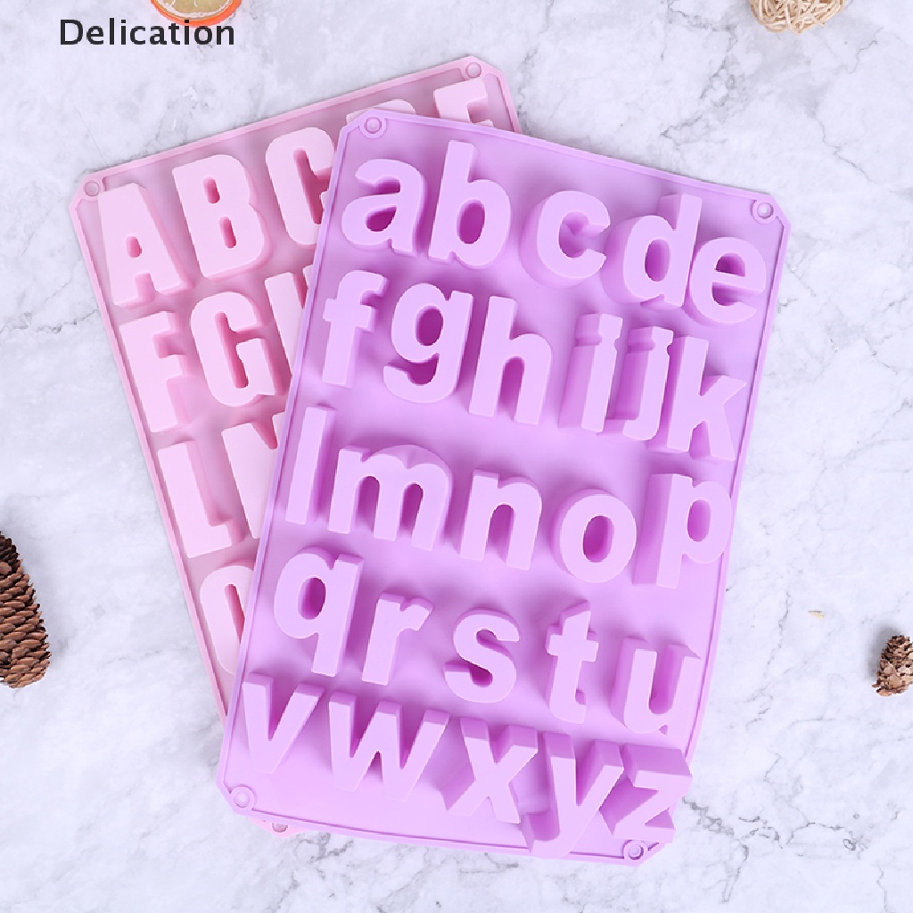 Khuôn silicone tạo hình chữ cái tiếng anh làm bánh kẹo thạch