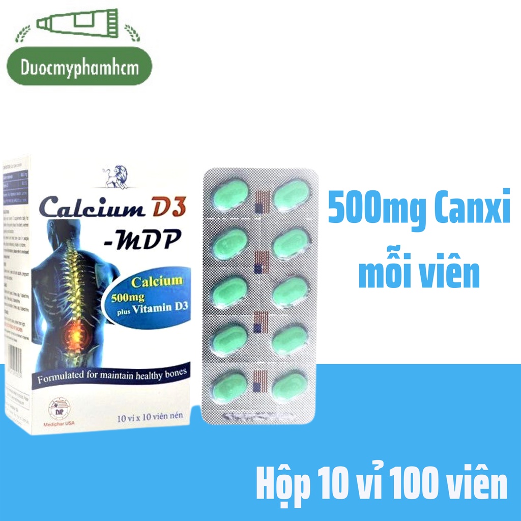 VIÊN UỐNG CALCIUM D3 - MDP 500mg Canxi + Vitamin D3