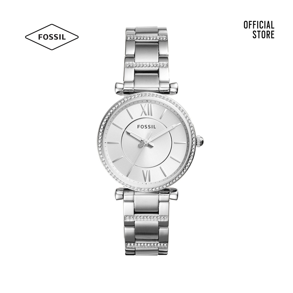 Đồng hồ Kim nữ Fossil CARLIE dây kim loại ES4341 - bạc
