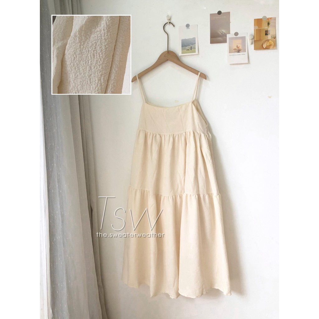 Váy hai dây babydoll form rộng xoè chất xốp, đầm 2 dây (Ảnh thật) | BigBuy360 - bigbuy360.vn