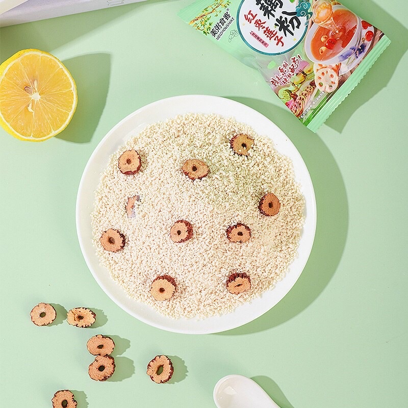 Bột Củ Sen Hồng Táo Đỏ Dưỡng Nhan Ăn Kiêng MEIZOUSHIKE