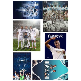 Set 30 sticker hình dán CLB REAL MADRID