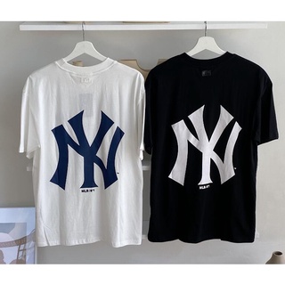 Mlb Áo Thun Tay Ngắn Chất Liệu Cotton In Họa Tiết Thời Trang Cho Nam Và Nữ