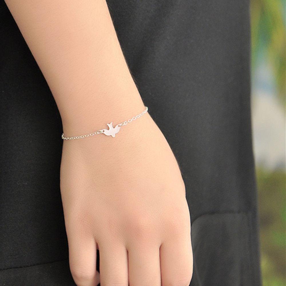 Vòng Tay Đôi Hình Chim Hồng Hạc HHTJP5