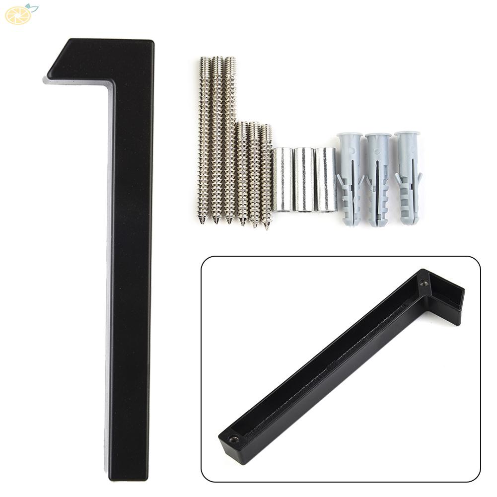 【VARSTR】Brand New Digital House Number Number Decor Black Brushed Floating House/Door