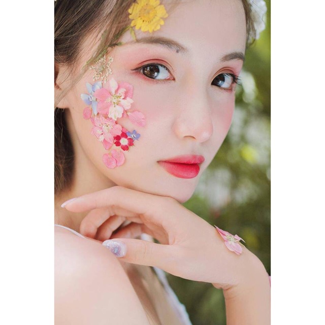 Hoa ép khô trang trí decor - trang điểm - nến handmade