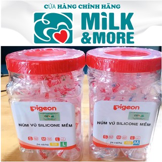 Núm bình Pigeon cổ hẹp đủ size S, M, L