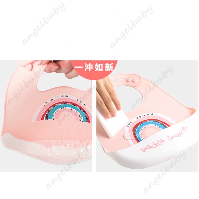 Yếm Ăn Bằng Silicone Chống Thấm Nước Cho Bé