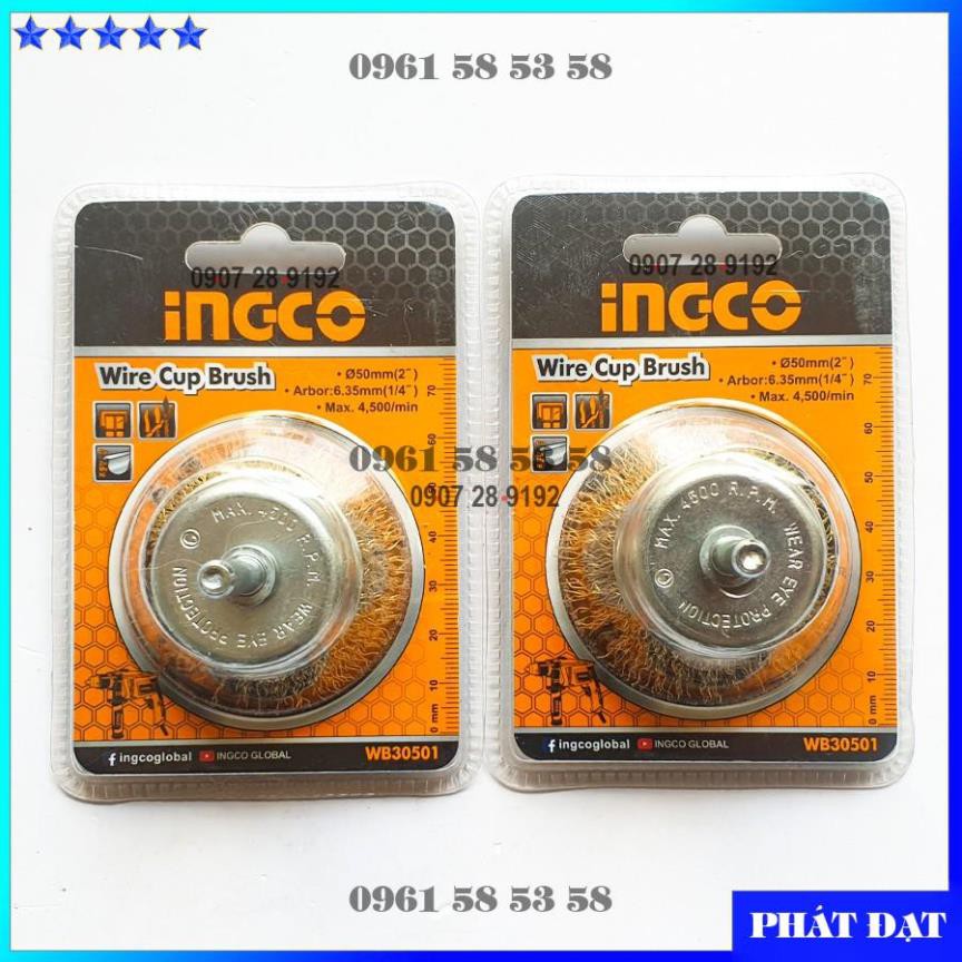 [INGCO Chính Hãng] Bánh cước có cán 50MM Ingco WB30501 (HĐ)