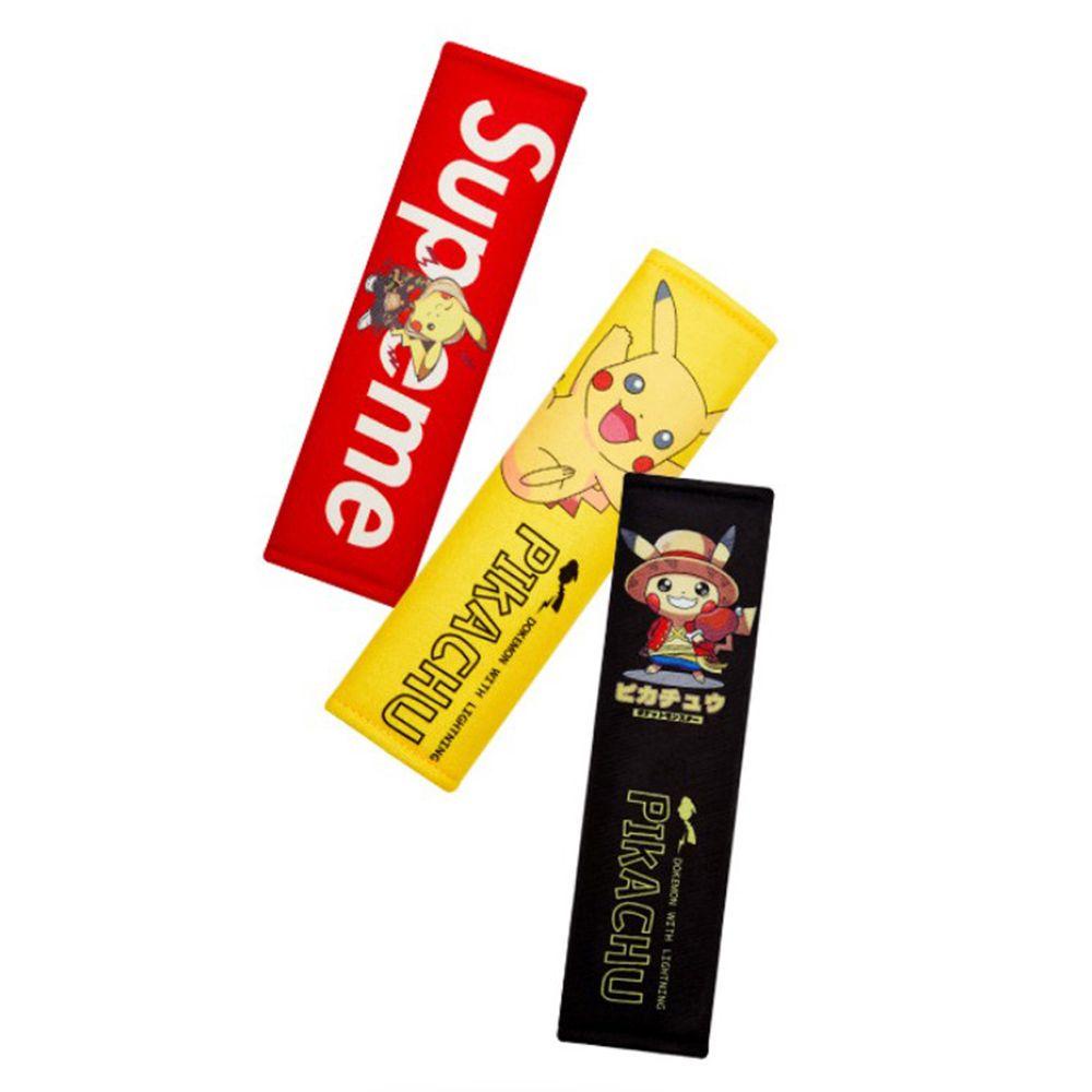 1 Đệm Bọc Dây Đai An Toàn Hình Pikachu Dễ Thương Trang Trí Nội Thất Xe Hơi