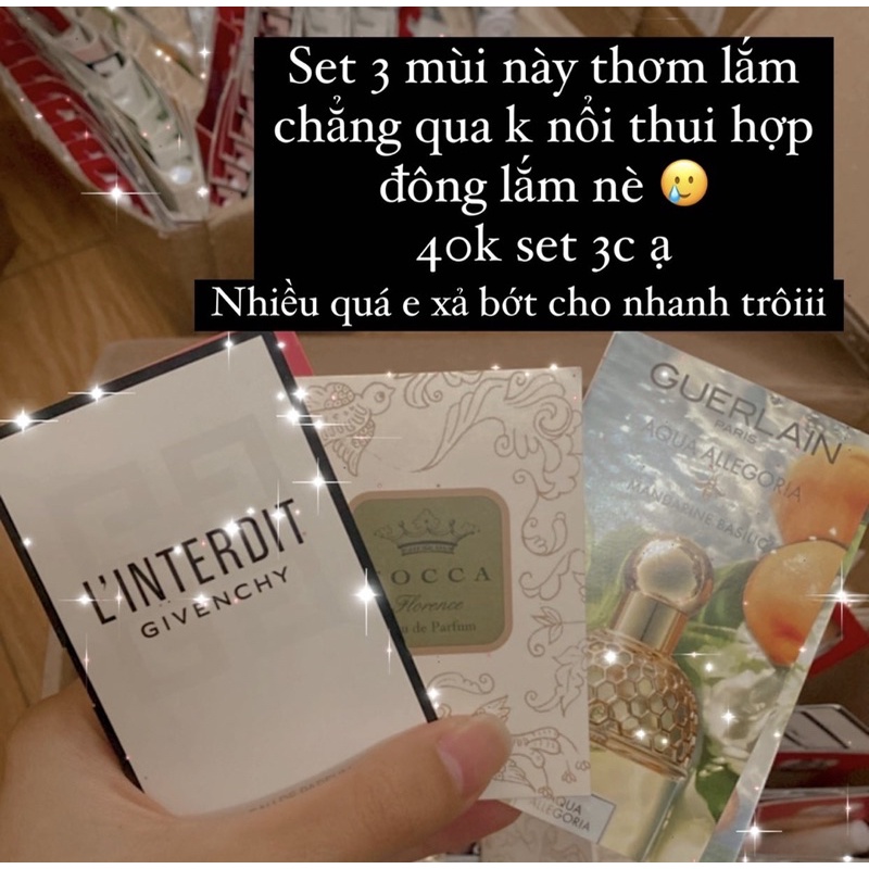 Vials nước hoa các hãng 1-2ml hàng chính hãng