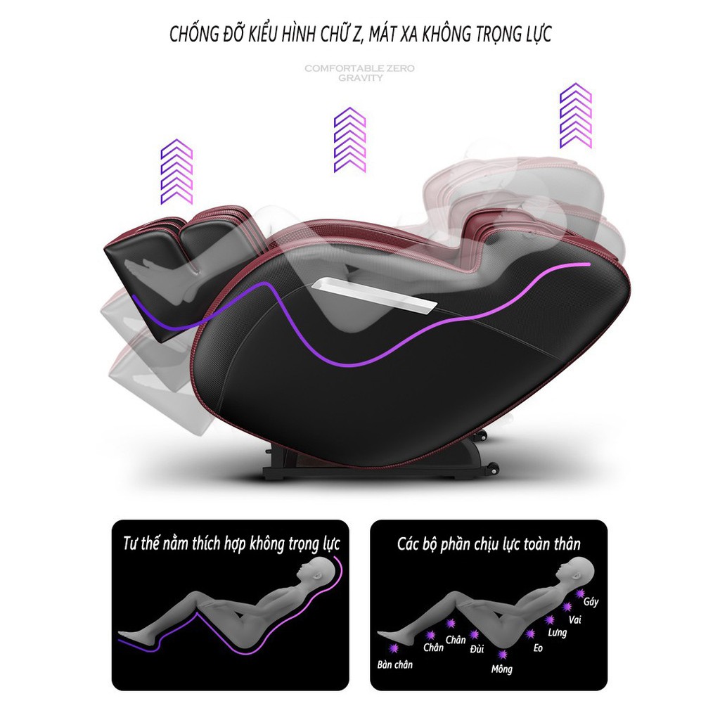 JSK6806A Ghế massage thư giãn toàn thân đa năng cao cấp JSK6806 Ghế ngả kết nối âm thanh Bluetooth hiện đại
